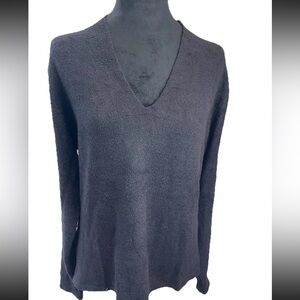 🆕OLO‎ vintage Y2K black V-Neck ladies pullover soft knit sweater NWT size XL